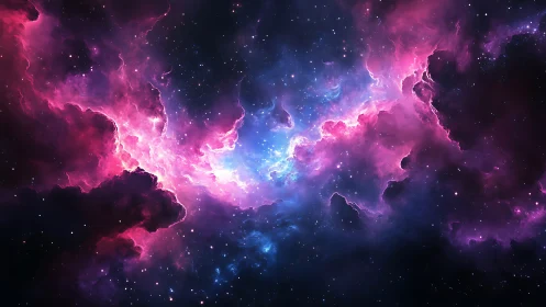 Neon Nebula Riptide Splitting the Midnight Cosmos Apart.