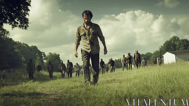 Lone survivor strides through a quiet, sunlit zombie gauntlet.