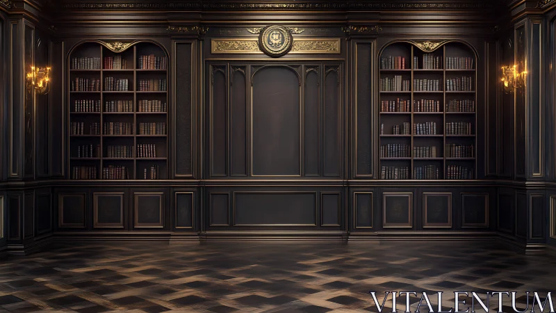 Gilded midnight library hall waiting for whispered legends.