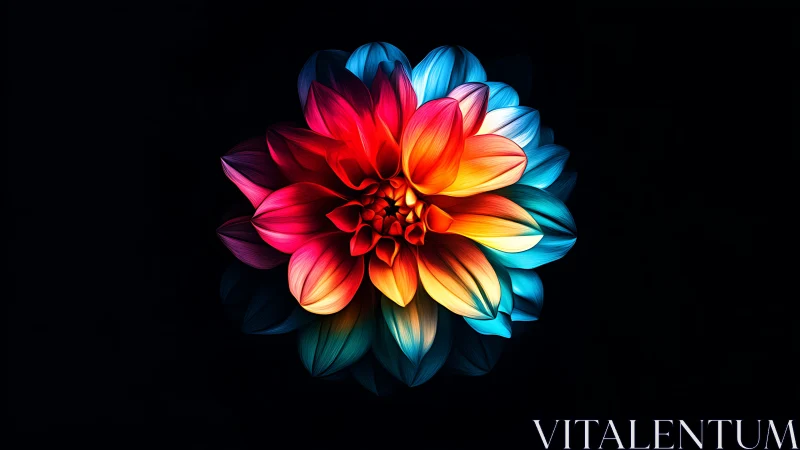 Rainbow Dahlia's Neon Glow.