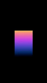 Vertical neon gradient block on deep black minimalist field.