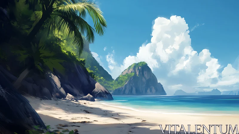 Emerald Monolith Rises Where Paradise Meets the Turquoise Deep