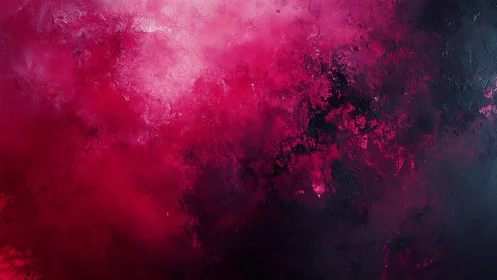 Crimson nebula abstract with high-contrast textural gradients.