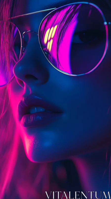 Neon reflections rewrite midnight stories across mirrored lenses