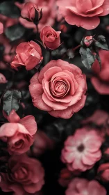 Blush-Hued Roses Dance: A Symphony of Velvet Petals.