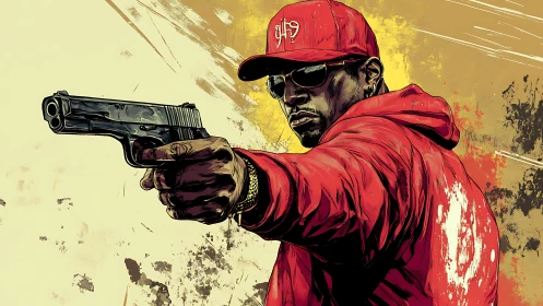 Street-lit resolve stretches down the barrel of defiance