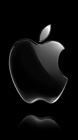 The Iconic Apple Logo Shines with Timeless Elegance.