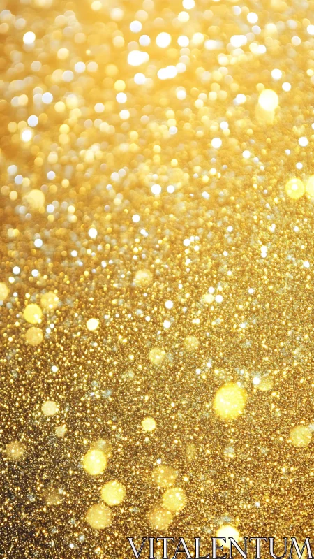 Glittering gold bokeh drifts like stardust across the frame