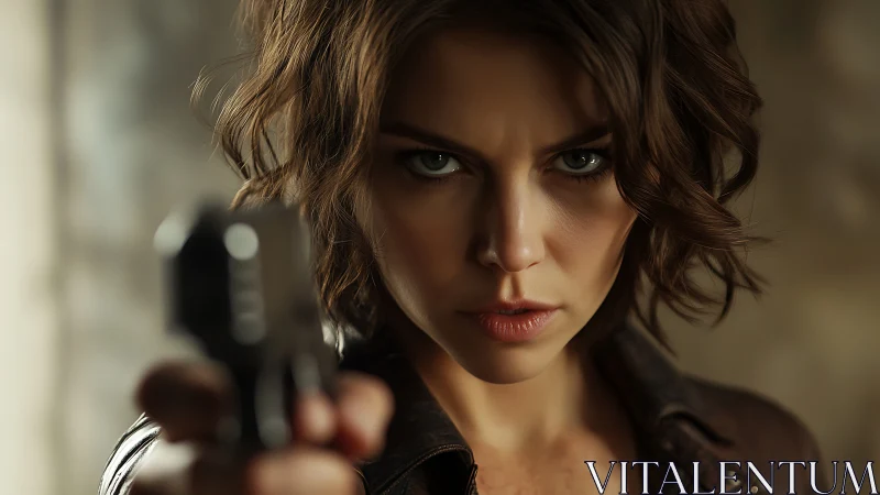 Steel-eyed vigilante aims down fate’s narrowing corridor.