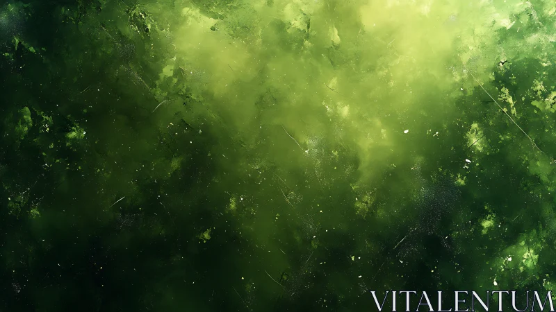 Diffuse green abstract cloud texture with light gradients.