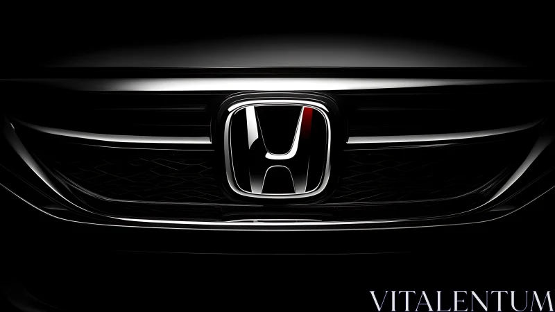 Front grille close-up with metallic H-shaped emblem detail.