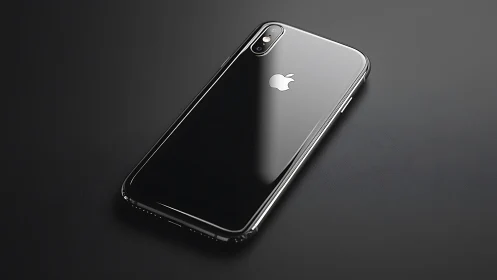 Clear protective case graces iPhone with polished chrome frame.