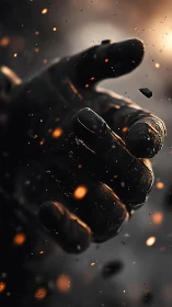 Mechanical Fist in Explosive Digital Motion.