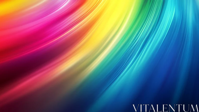 High-saturation multicolor light streaks in radial motion arc