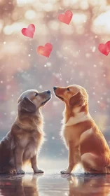 Two Golden Hearts: A Tender Moment Between Faithful Companions
