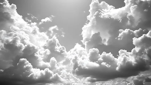 Thunderhead daydreams sculpted in silver midair drama.