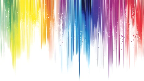 Vertical rainbow drips cascading in vivid digital abstraction.