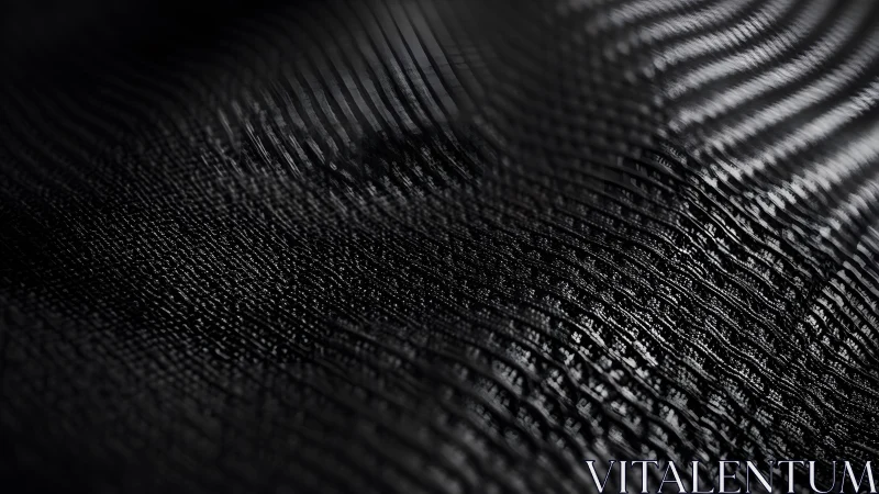 Abstract black wave pattern with textured mesh surface.