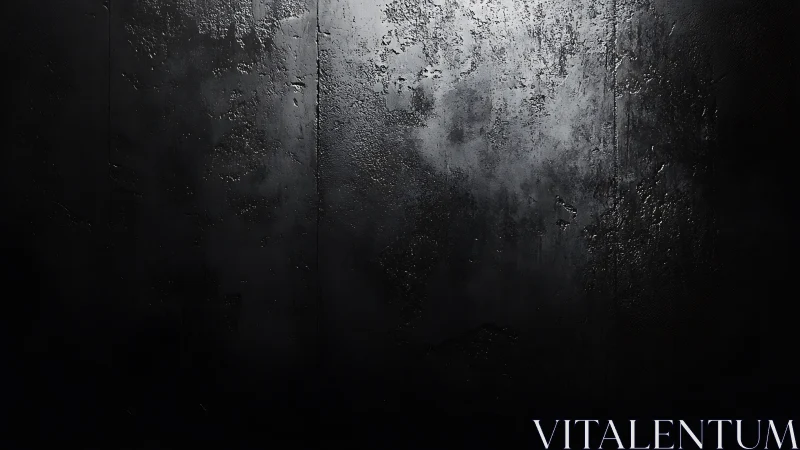 Dark textured wall surface under low directional lighting.