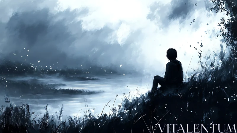 Littoral introspection under high-contrast noctilucent sky.