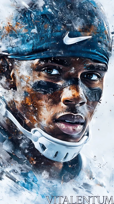 Electric intensity radiates from a focused football player