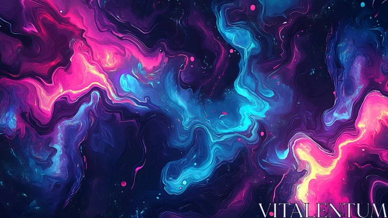 Chromatic plasma currents in fluid-simulated nebular field.