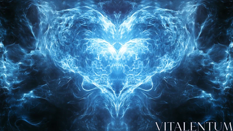 Luminescent plasma heart forms within symmetric nebular void