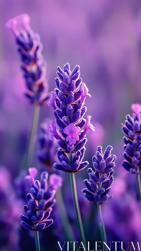 Purple Dreams Dance Between Soft Lavender Blooms