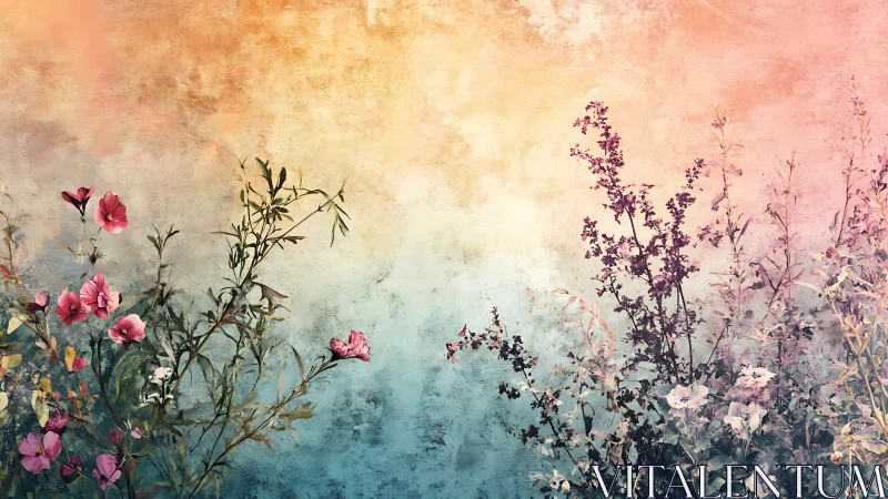 Botanical Garden in Watercolor Bloom.