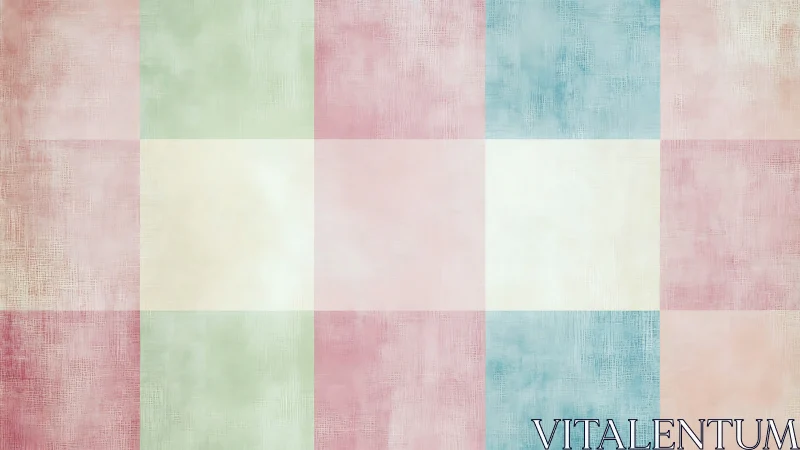 Soft pastel plaid grid forms textured abstract background