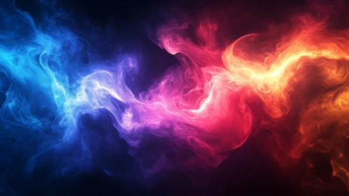 Luminous Chromatic Confluence: Bidirectional Energy Flow.