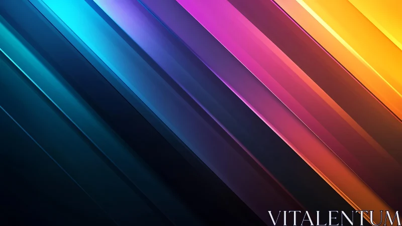 Vibrant Diagonal Abstract Lines in Neon Gradient Style.