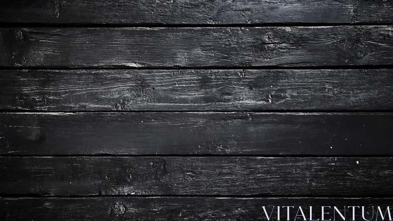 Weathered black timber planks with matte textured finish.