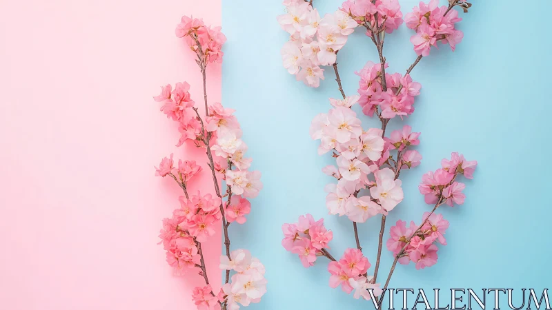 Pink Carnation Sprays: Pastel Color Field Study