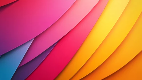 Vibrant overlapping color arcs in abstract gradient design.