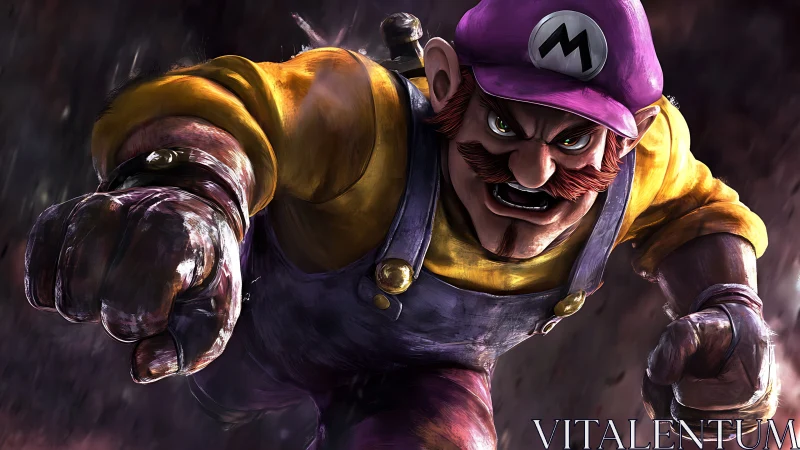 Power-charged purple-capped brawler rushes into the action