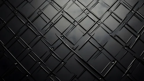 Black geometric grid texture shows overlapping glossy lines