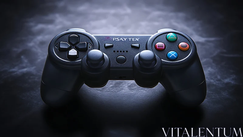 PSAY TEN Gaming Controller: Black Polygon Power Grip Marvel.