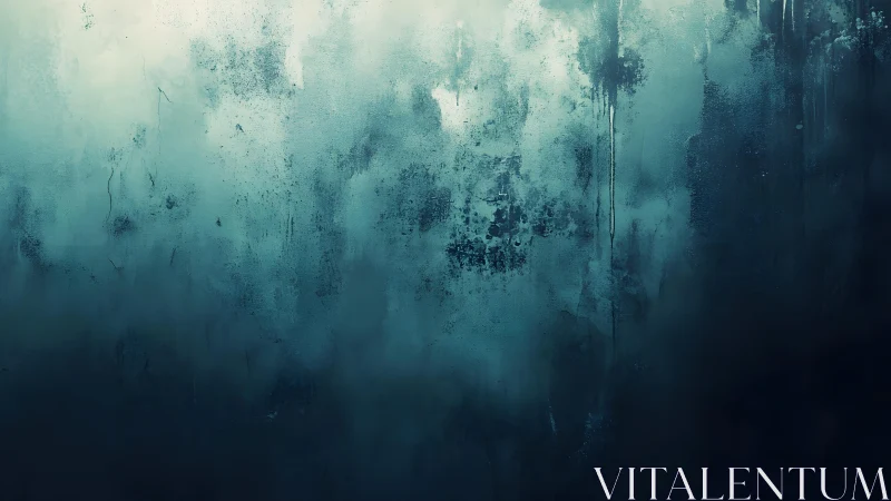 Abstract blue and teal gradient textured wall art background.