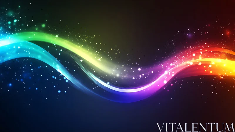 Spectral spline waveforms with luminescent particle dispersion.