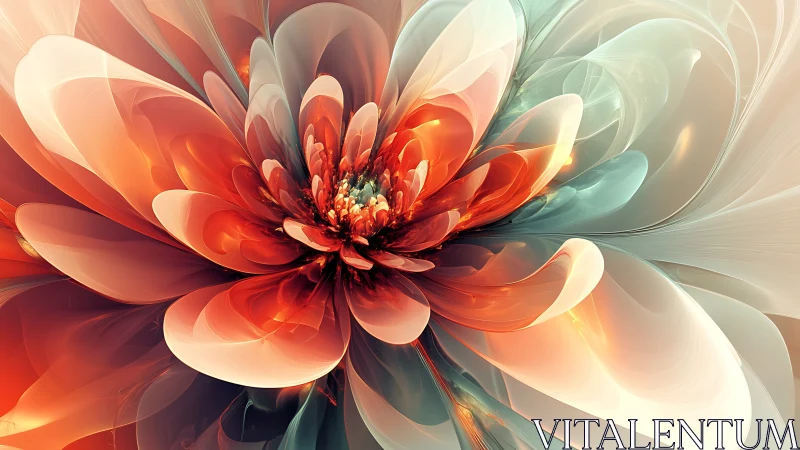 Petals of liquid light unravel into a luminous fractal bloom
