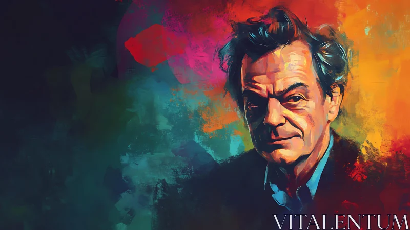 Color-drenched portrait of a thoughtful, quietly bold mind.