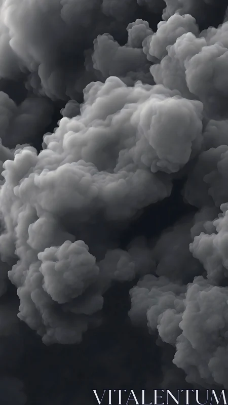 Brooding storm clouds billow in a dense, cinematic sky