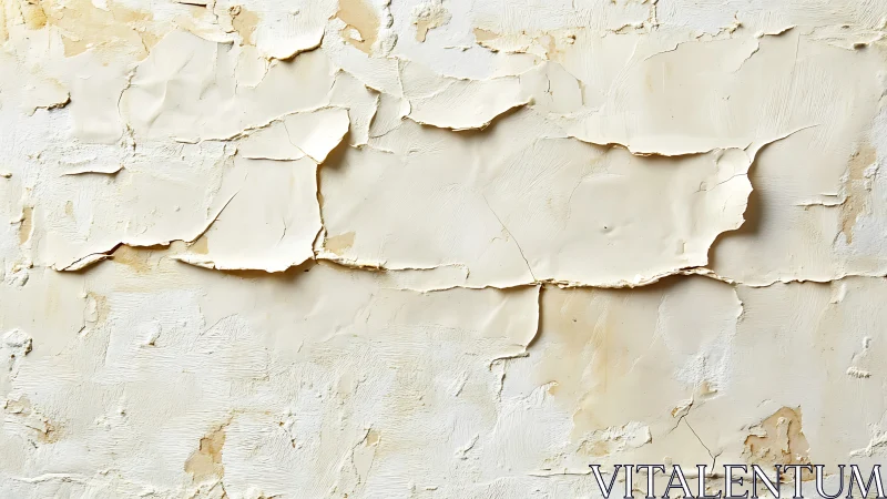 Peeling beige wall texture captures weathered surface detail.