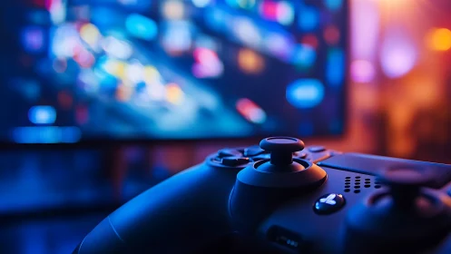 Midnight gamepad leans into neon dreams and pixel storms