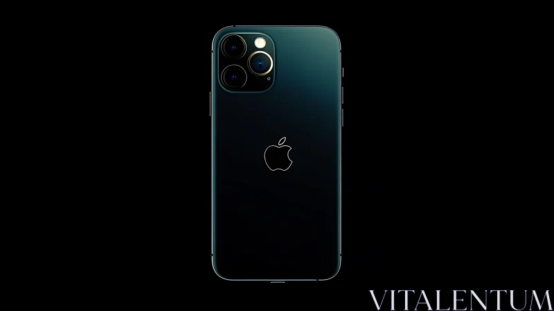 iPhone 11 Pro Max Pacific Blue Rear Camera Module Showcase.