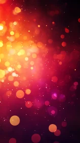 Radiant bokeh light field in warm orange magenta glow.