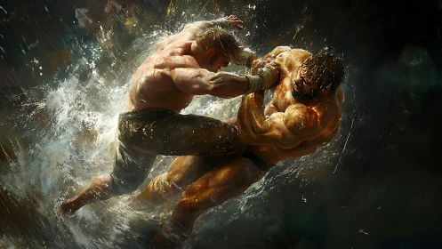 Muscular Combat. Raw Force Collision.