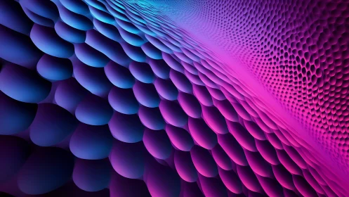 Curved 3D surface shows dense purple and blue cell pattern