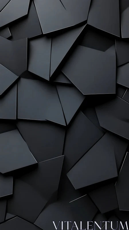 Midnight polygon shuffle on sleek overlapping panels.